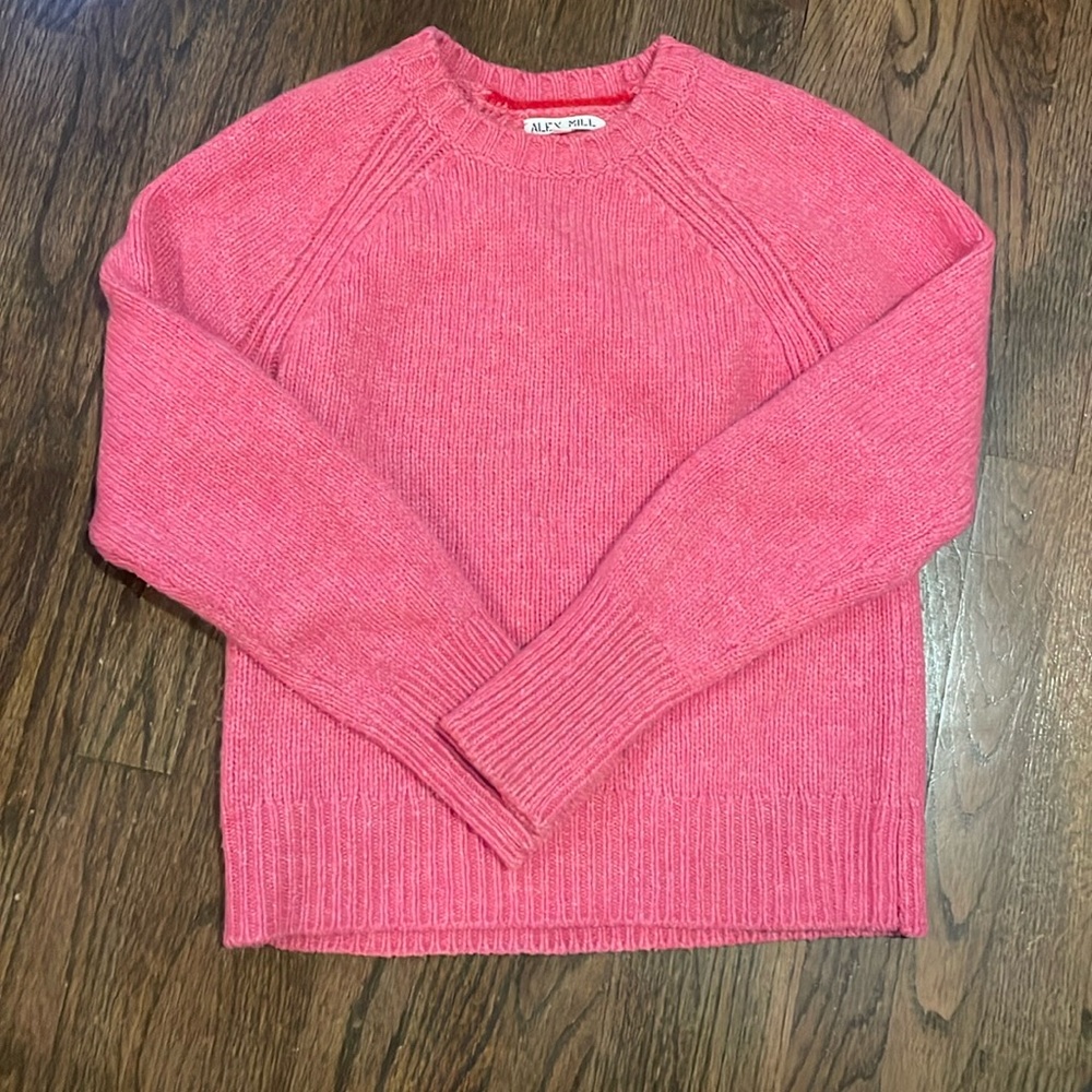 Alex Mill pink wool sweater size small